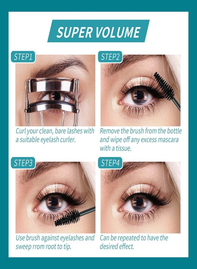 FYEBOO [2025 New] Thickening Fiber Lash Mascara Extension Voluminous, Long-Lasting Waterproof & Smudge-Proof, No Flaking/No Clumping, Black Mascara (2 Packs) - Image 5